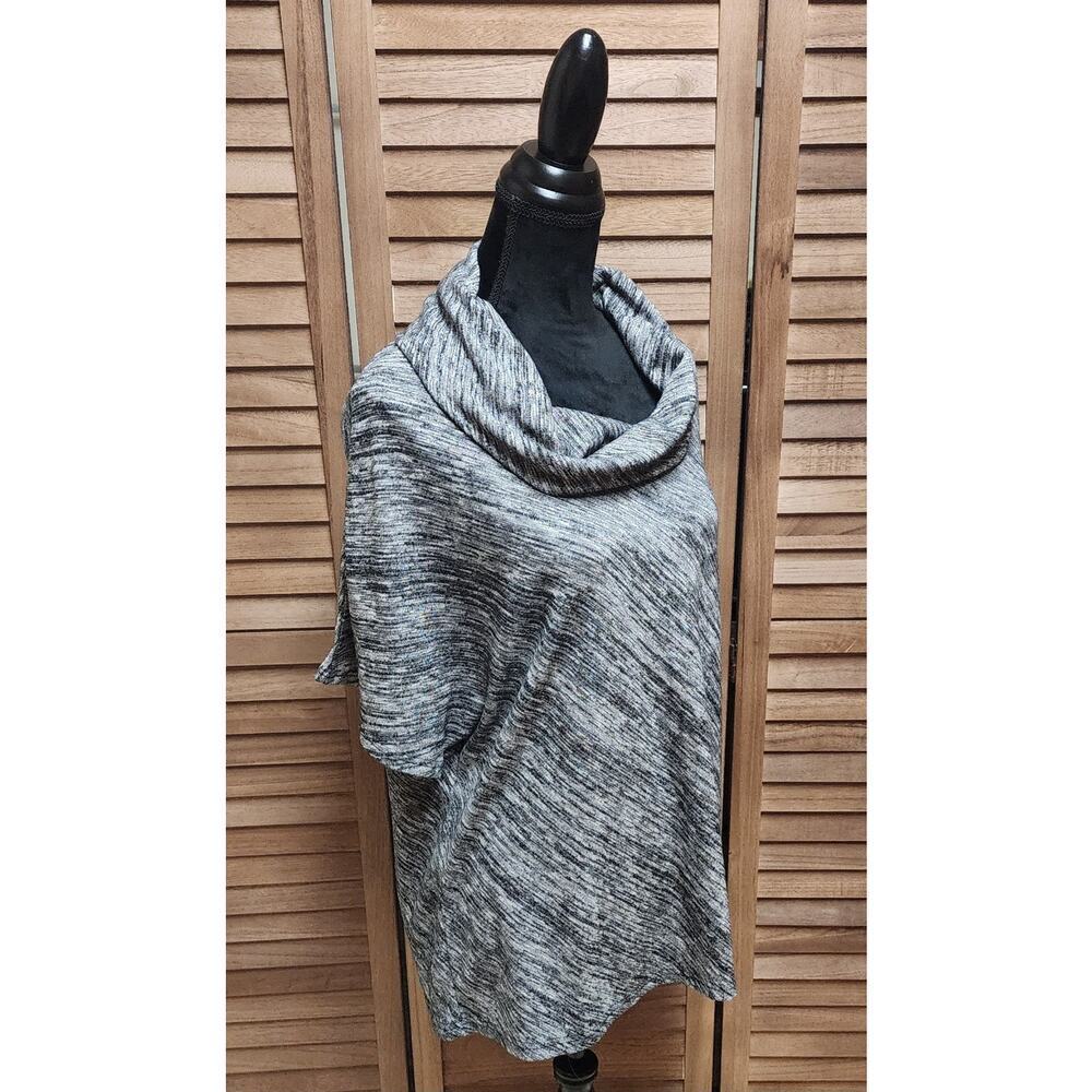 Avenue Womens Cowlneck Gray Short Sleeve Sweater Plus Size 22/24 Business Casual - Picture 2 of 7